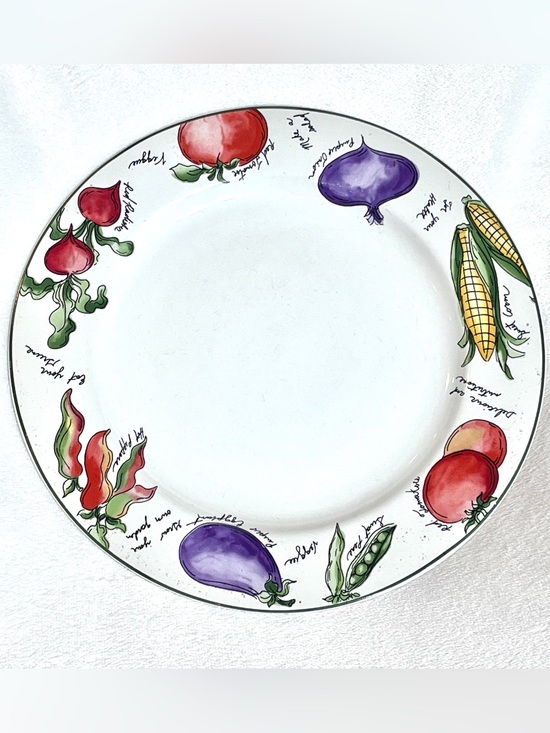 Sakura Other - Vintage 1995 Sakura "Garden Delight" Dinner Plate by Sue Zipkin – Stoneware